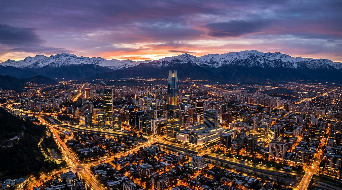 Santiago de Chile, vista aérea